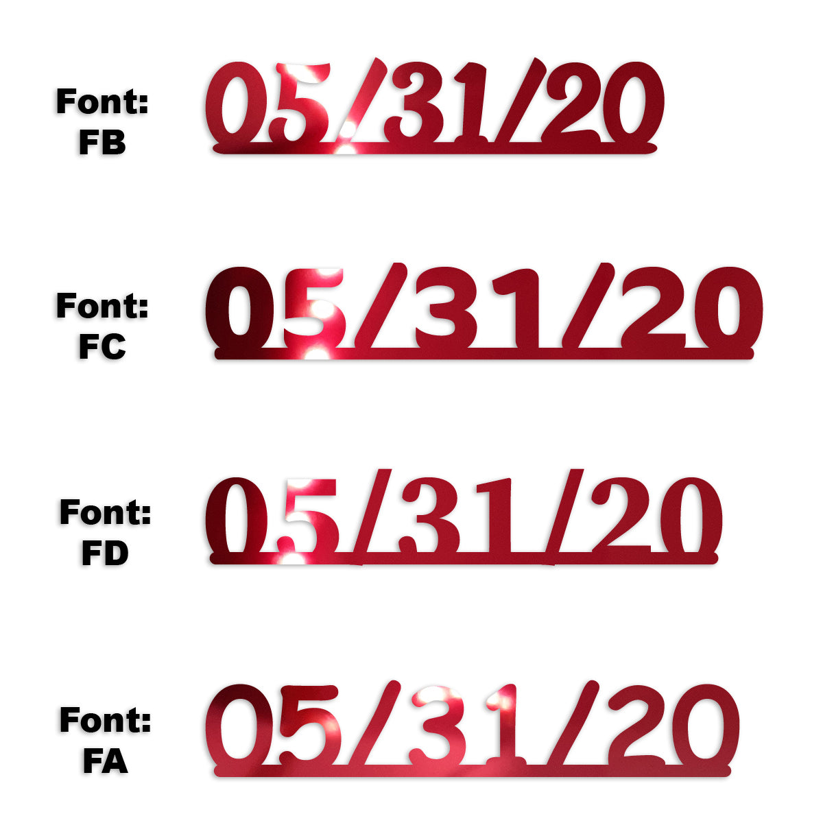 Custom-Fetti Date - 05/31/24 or 05/31/25  Red