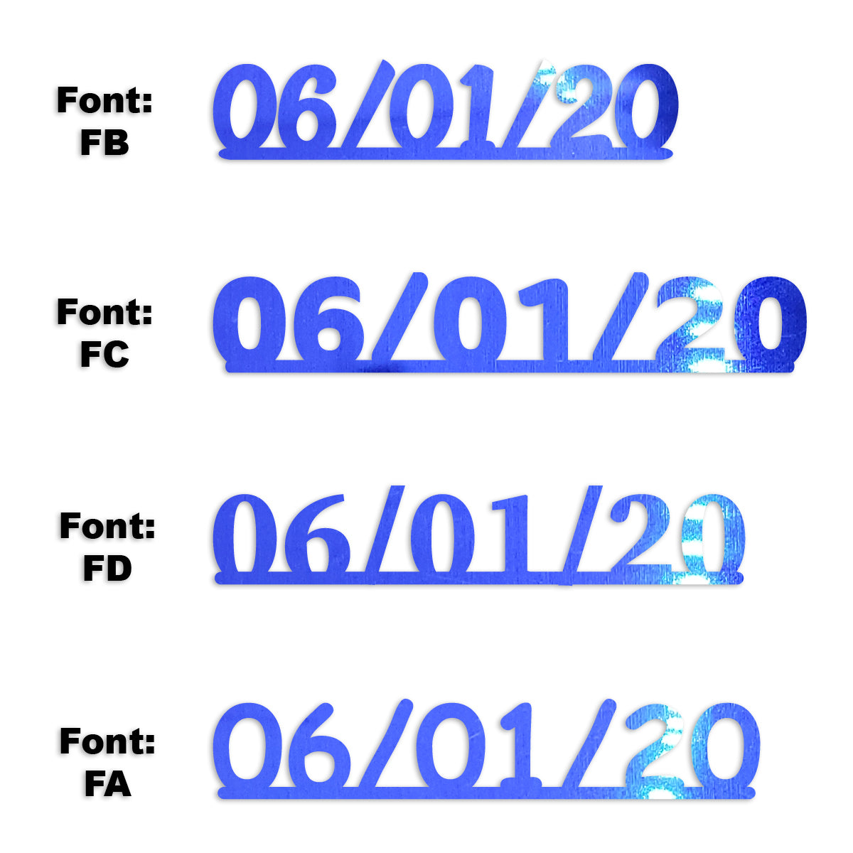 Custom-Fetti Date - 06/01/24 or 06/01/25  Blue Royal