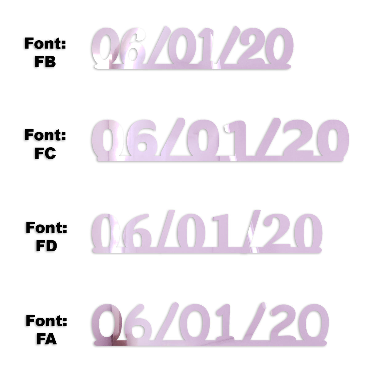 Custom-Fetti Date - 06/01/24 or 06/01/25  Pink