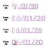 Custom-Fetti Date - 06/01/24 or 06/01/25  Pink