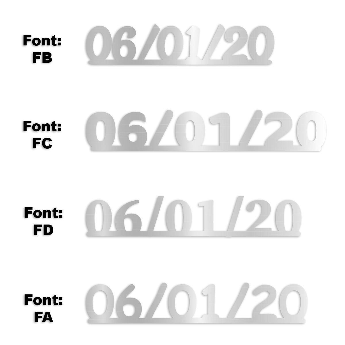Custom-Fetti Date - 06/01/24 or 06/01/25  Silver