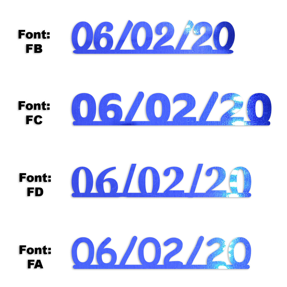 Custom-Fetti Date - 06/02/24 or 06/02/25  Blue Royal