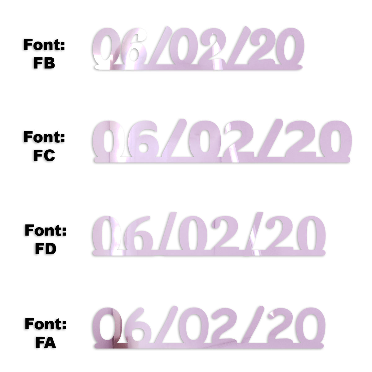 Custom-Fetti Date - 06/02/24 or 06/02/25  Pink