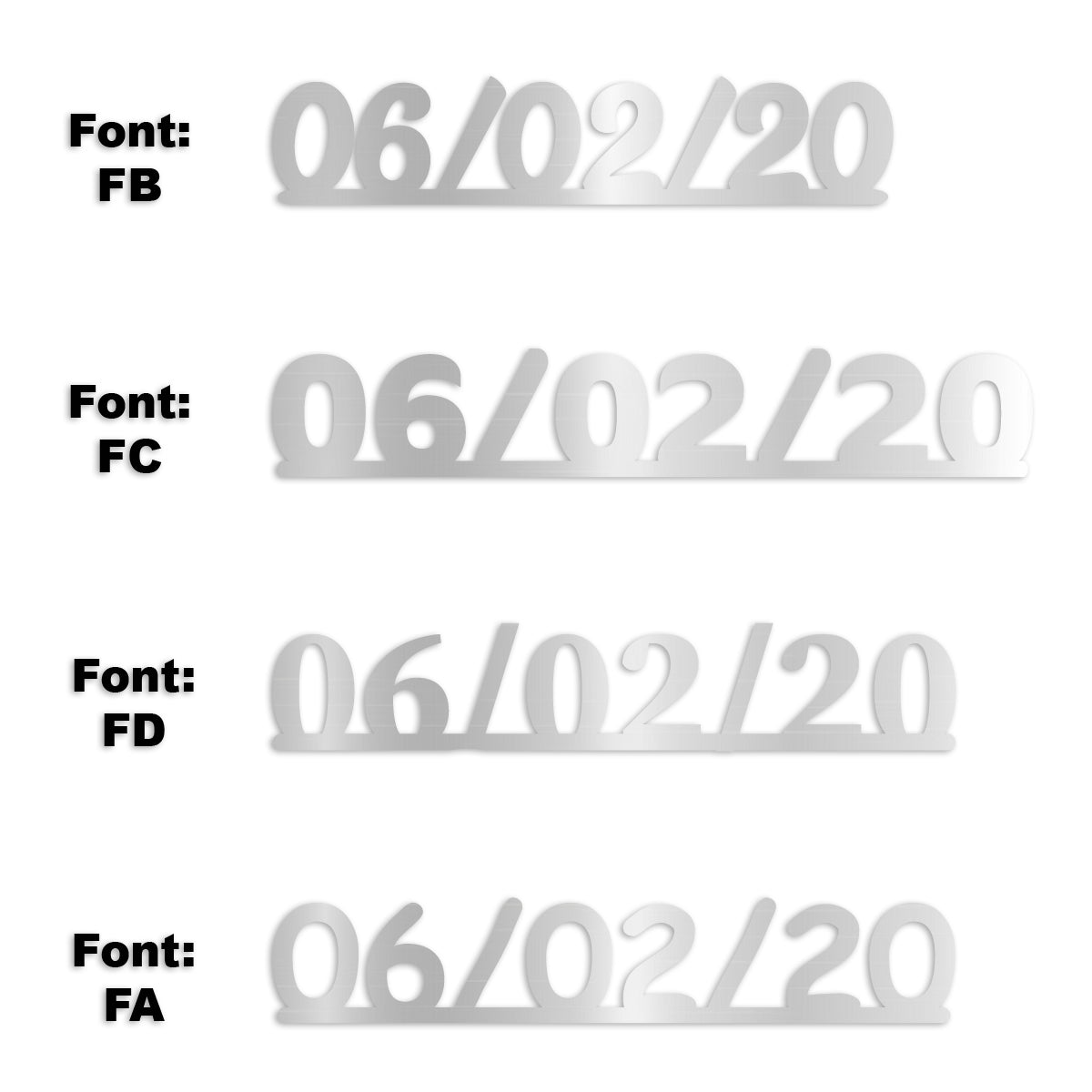 Custom-Fetti Date - 06/02/24 or 06/02/25  Silver
