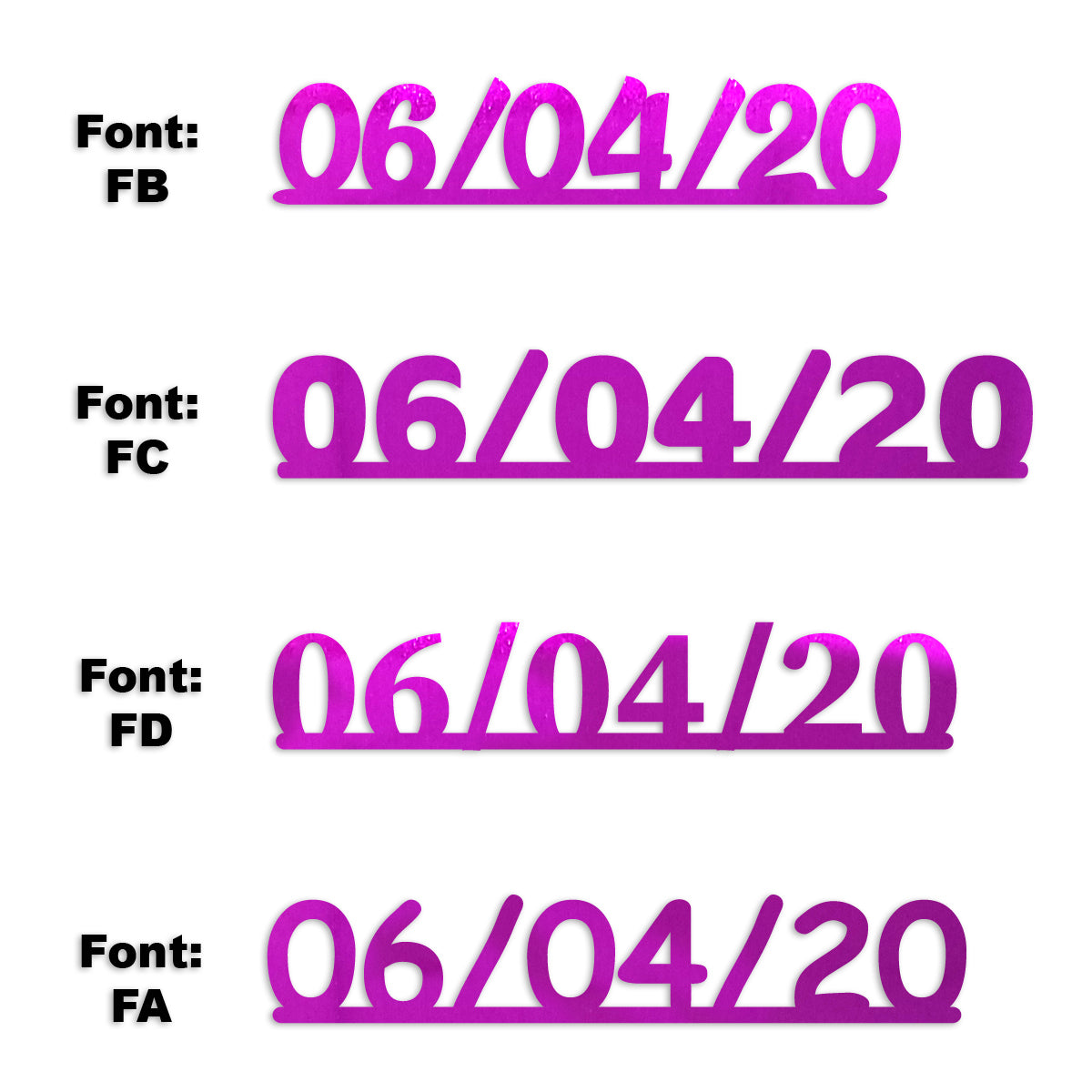 Custom-Fetti Date - 06/04/24 or 06/04/25  Fuchsia