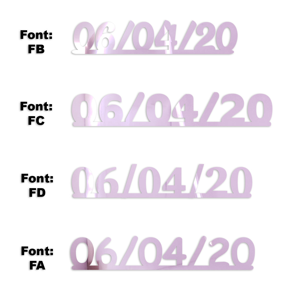 Custom-Fetti Date - 06/04/24 or 06/04/25  Pink