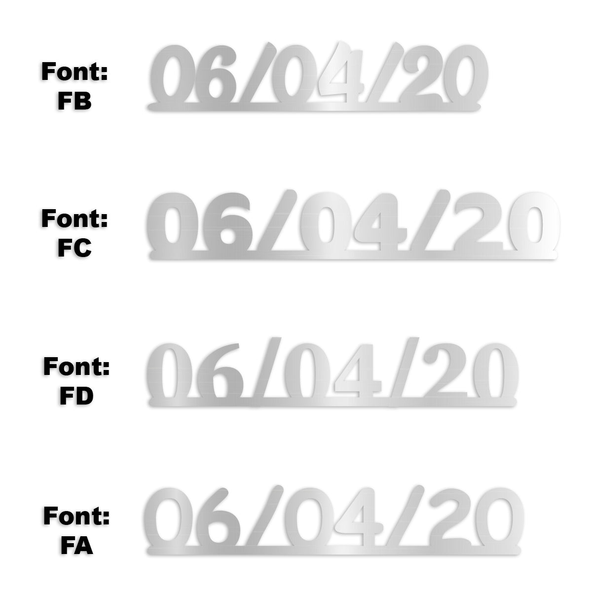 Custom-Fetti Date - 06/04/24 or 06/04/25  Silver