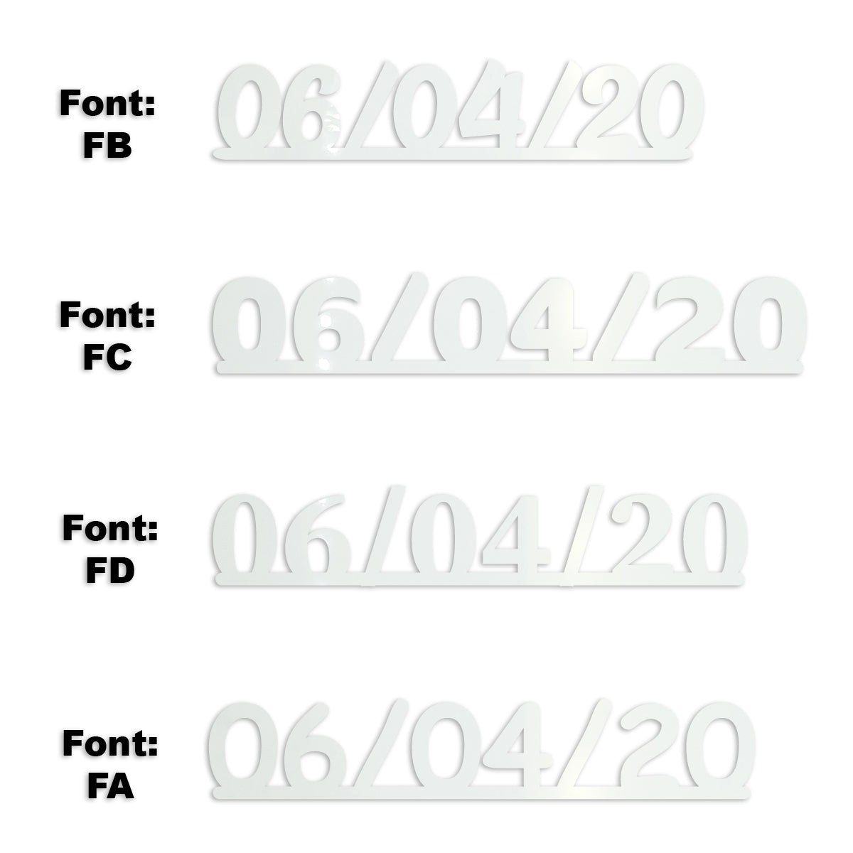 Custom-Fetti Date - 06/04/24 or 06/04/25  White