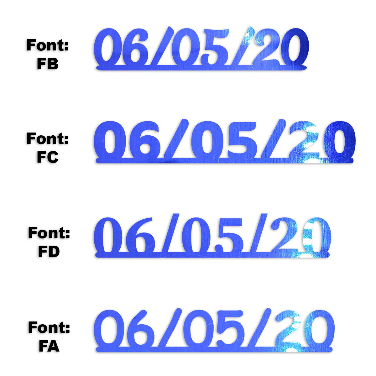 Custom-Fetti Date - 06/05/24 or 06/05/25  Blue Royal