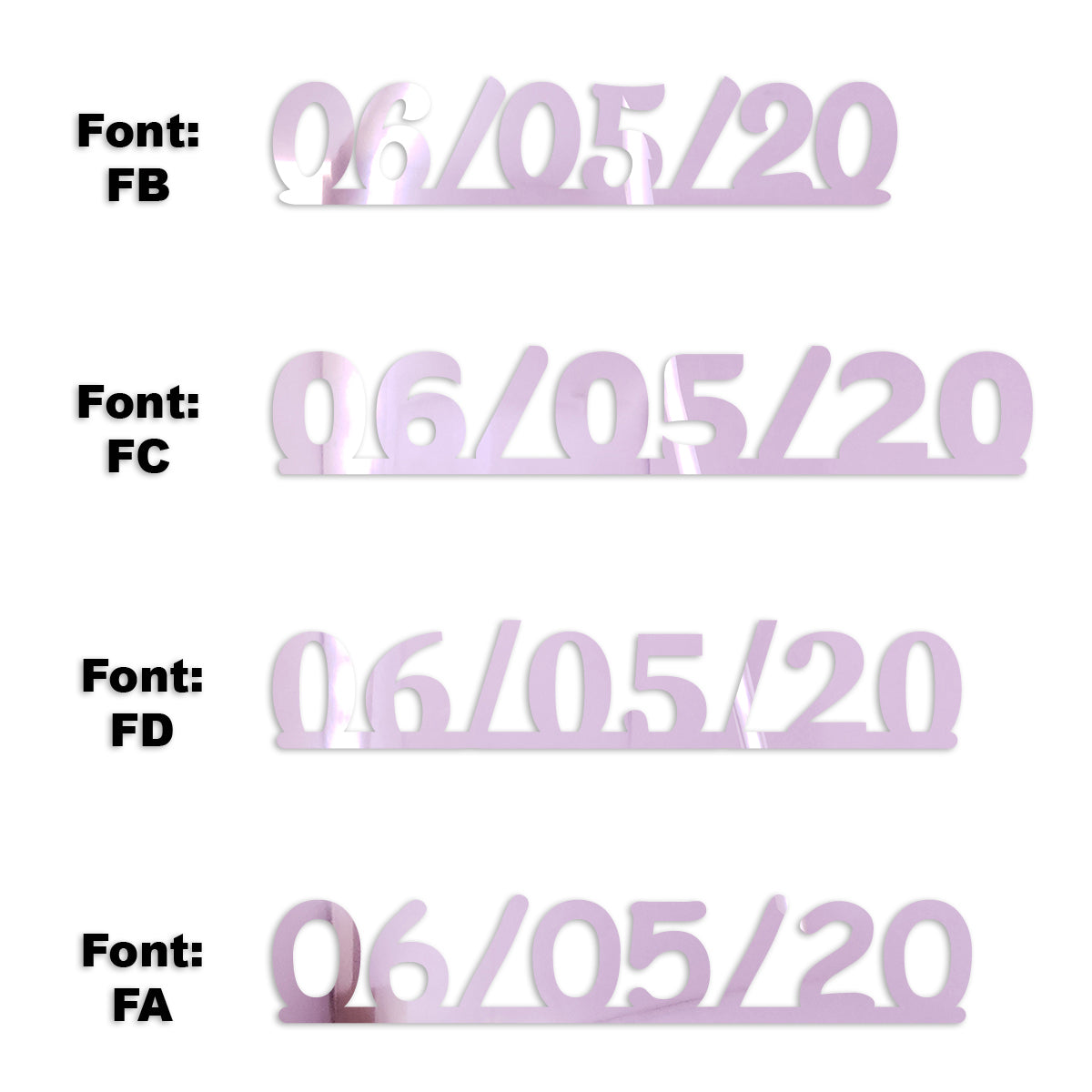 Custom-Fetti Date - 06/05/24 or 06/05/25  Pink