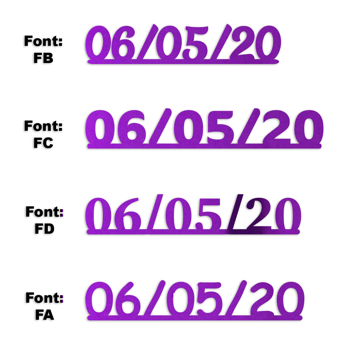 Custom-Fetti Date - 06/05/24 or 06/05/25  Purple