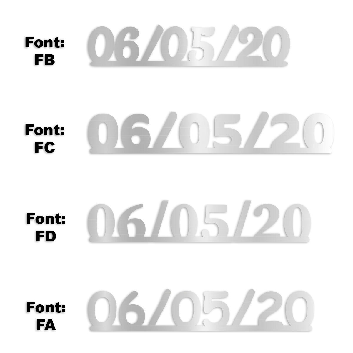 Custom-Fetti Date - 06/05/24 or 06/05/25  Silver