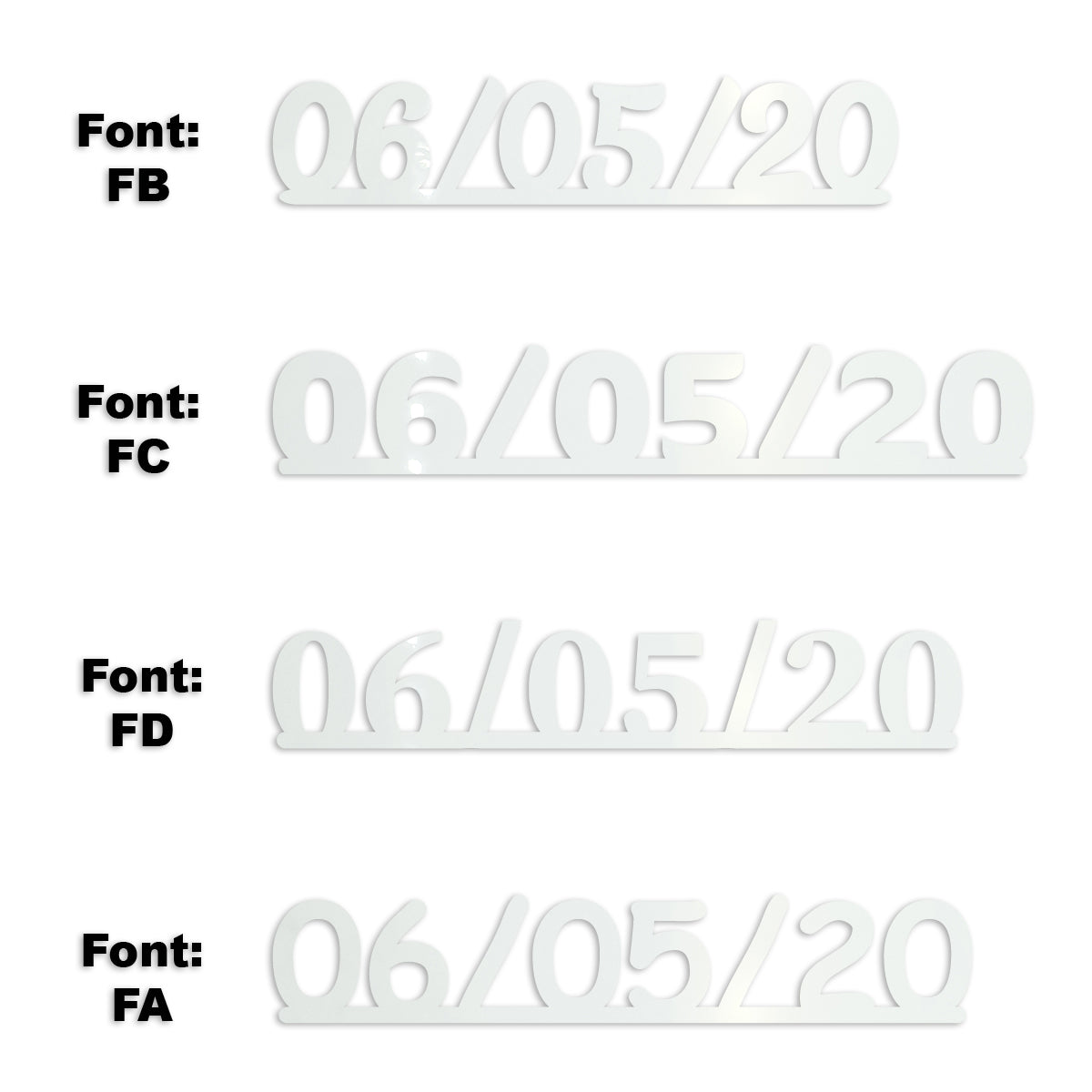 Custom-Fetti Date - 06/05/24 or 06/05/25  White