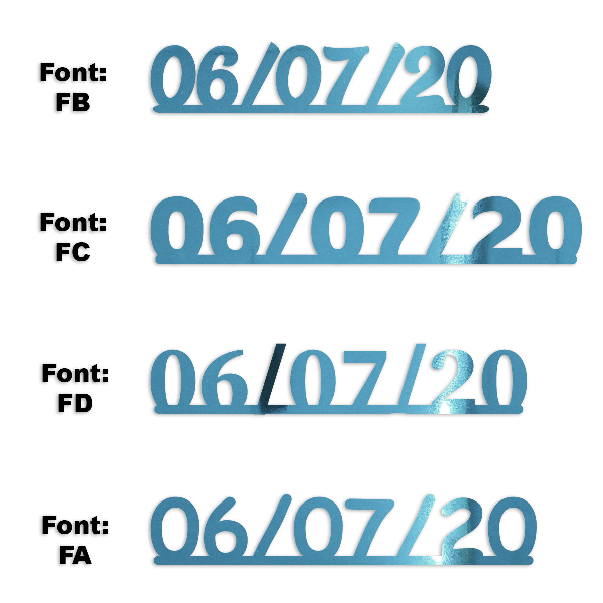Custom-Fetti Date - 06/07/24 or 06/07/25  Blue Sky