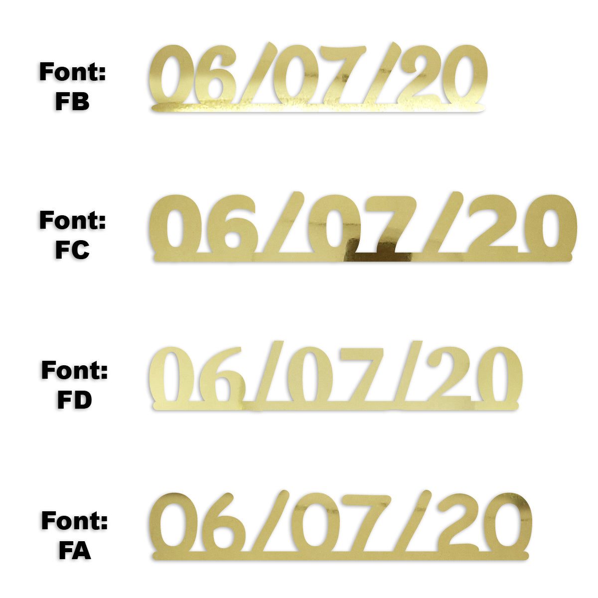 Custom-Fetti Date - 06/07/24 or 06/07/25  Gold
