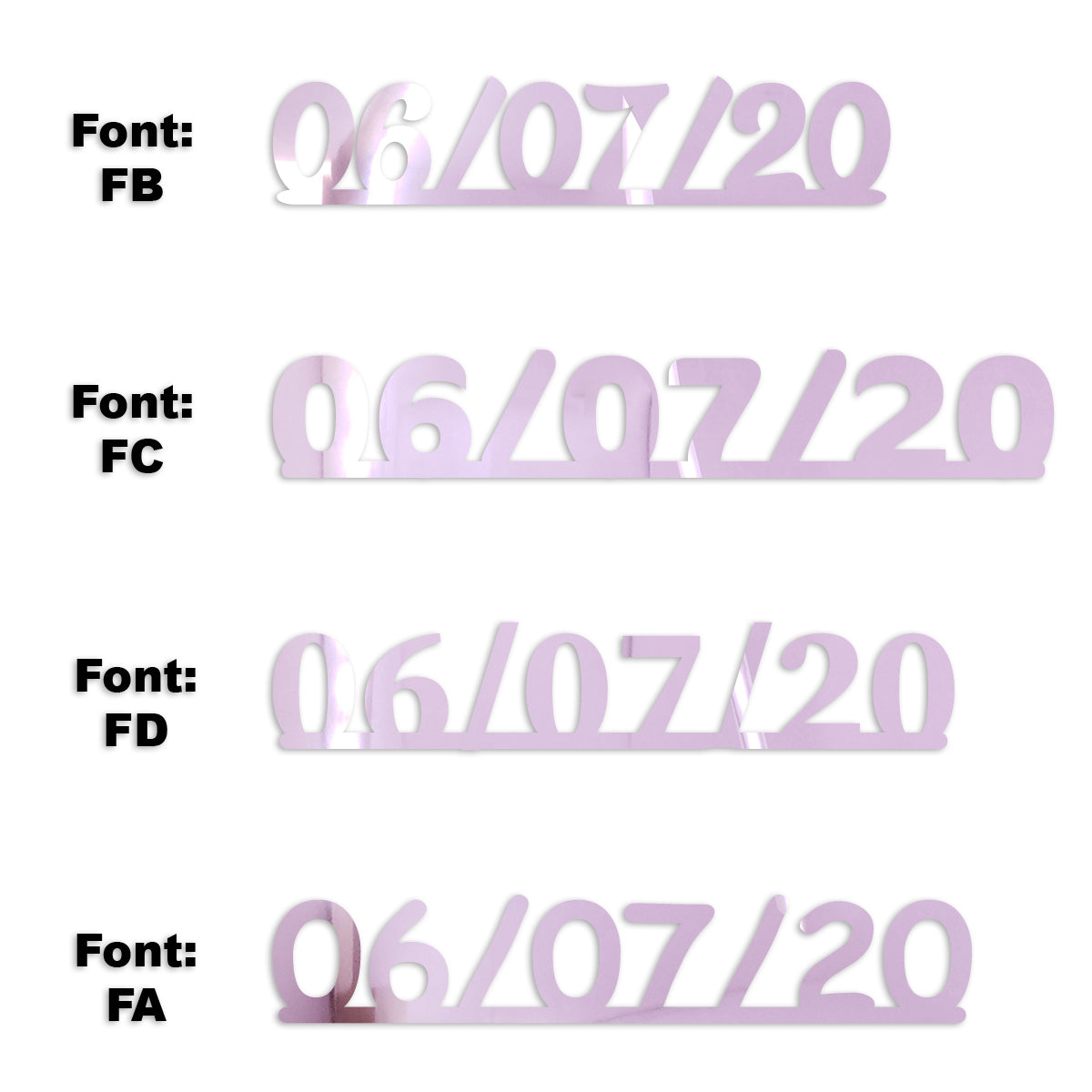 Custom-Fetti Date - 06/07/24 or 06/07/25  Pink