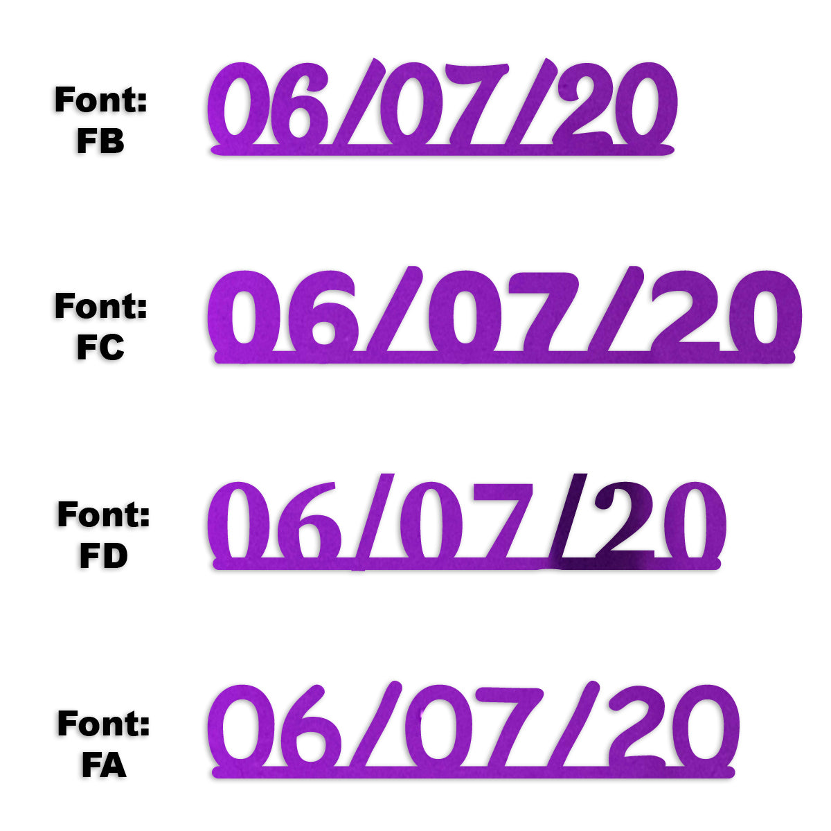 Custom-Fetti Date - 06/07/24 or 06/07/25  Purple