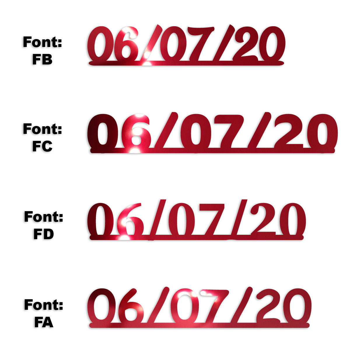 Custom-Fetti Date - 06/07/24 or 06/07/25  Red
