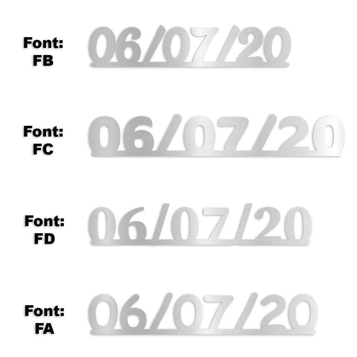 Custom-Fetti Date - 06/07/24 or 06/07/25  Silver