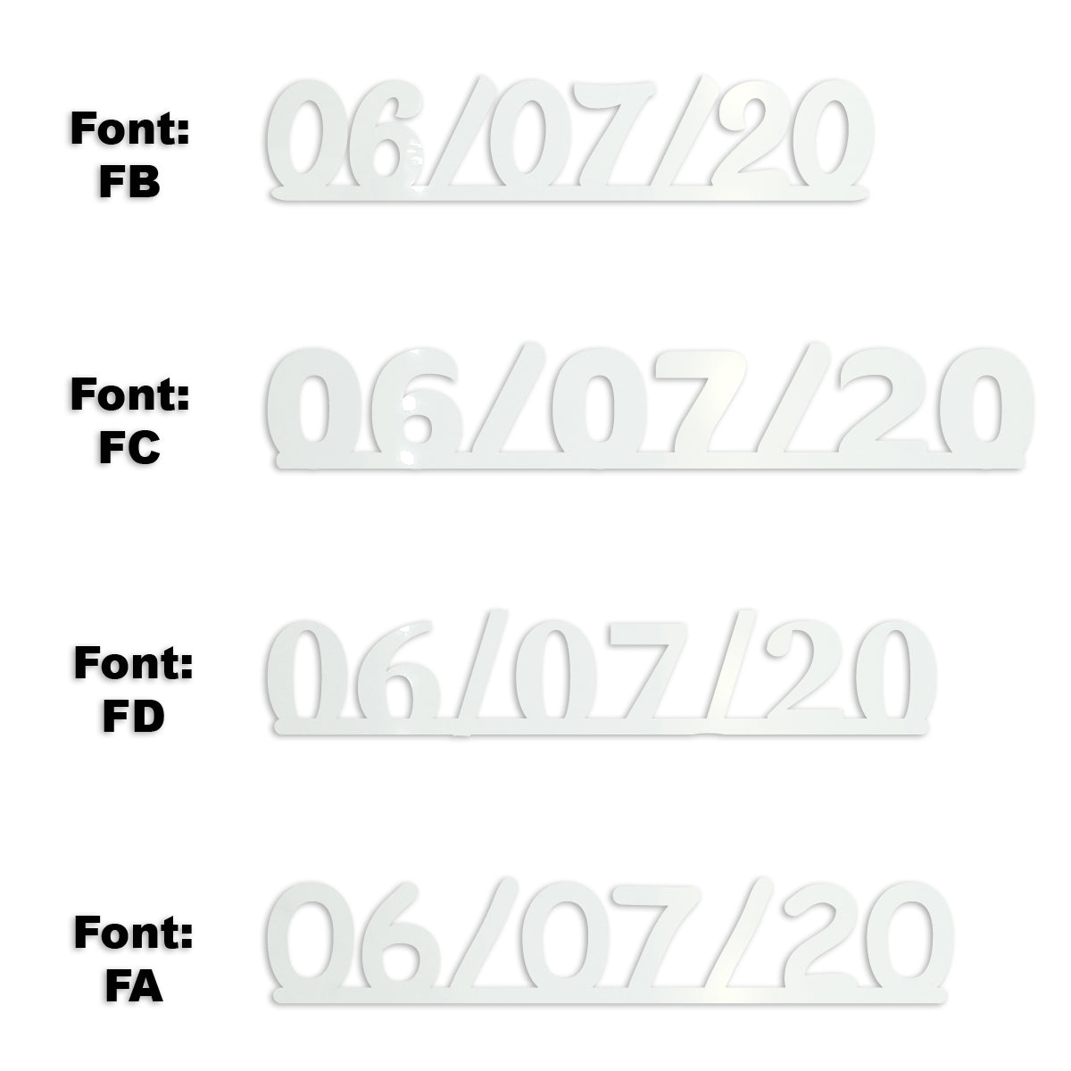 Custom-Fetti Date - 06/07/24 or 06/07/25  White