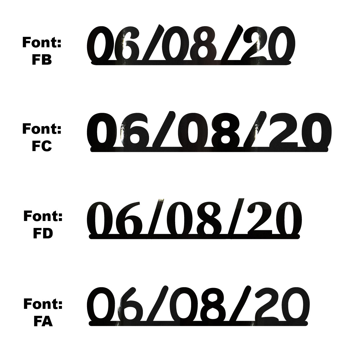 Custom-Fetti Date - 06/08/24 or 06/08/25  Black