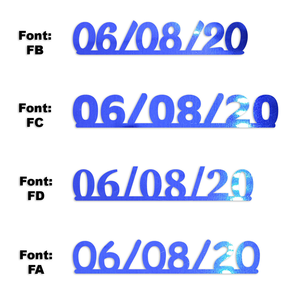 Custom-Fetti Date - 06/08/24 or 06/08/25  Blue Royal