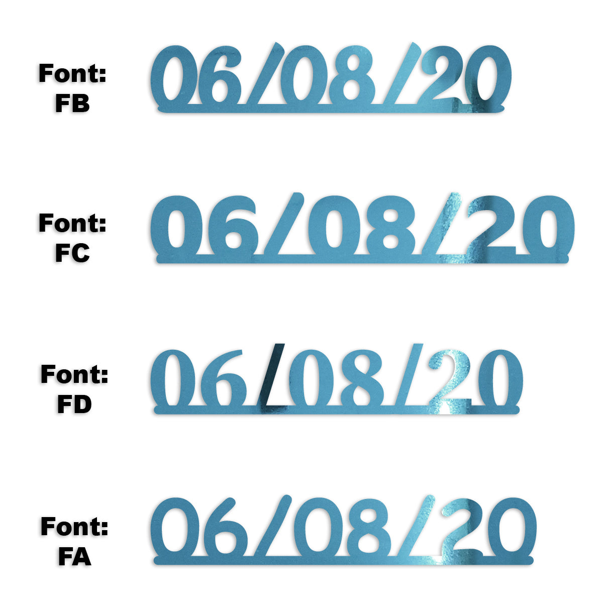 Custom-Fetti Date - 06/08/24 or 06/08/25  Blue Sky