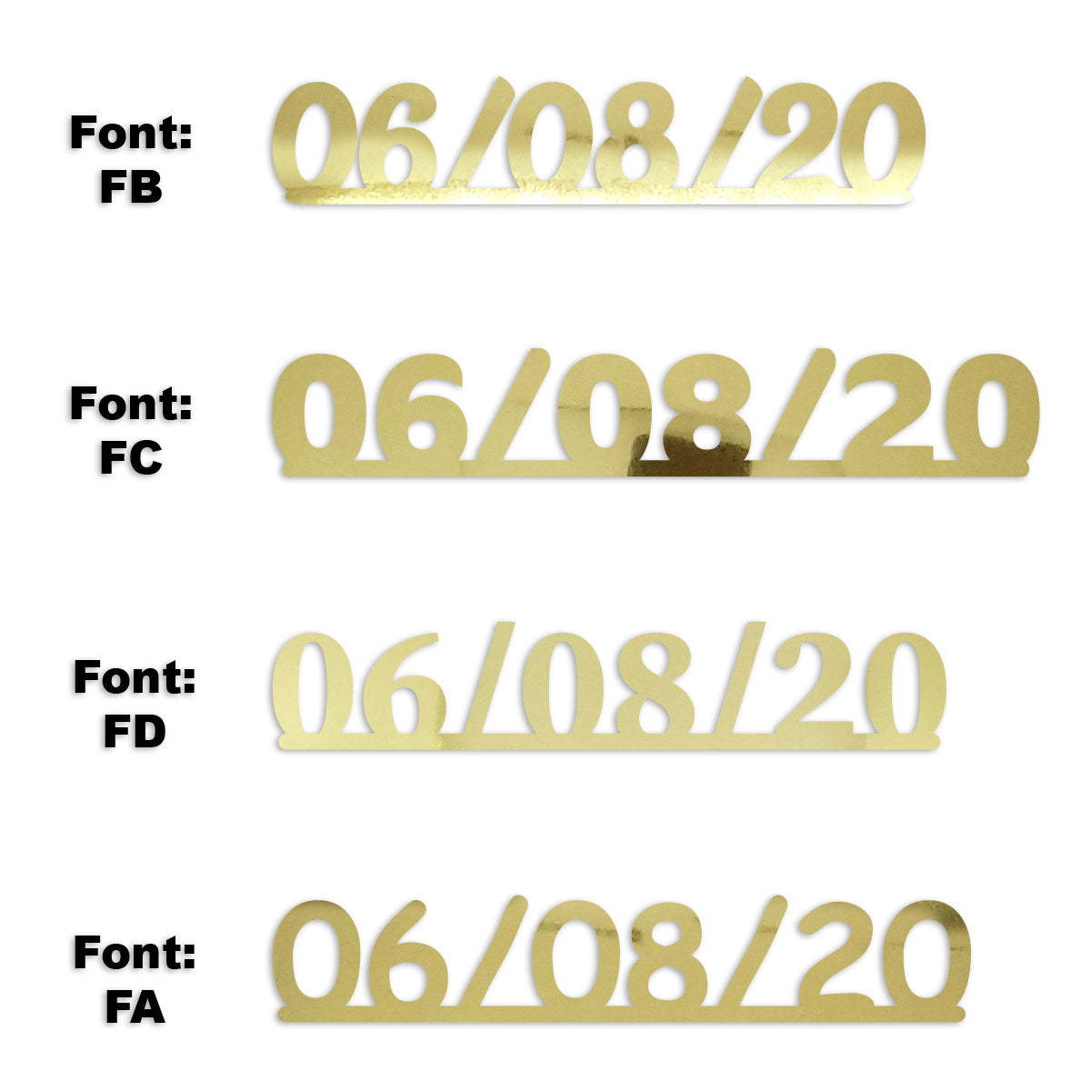 Custom-Fetti Date - 06/08/24 or 06/08/25  Gold