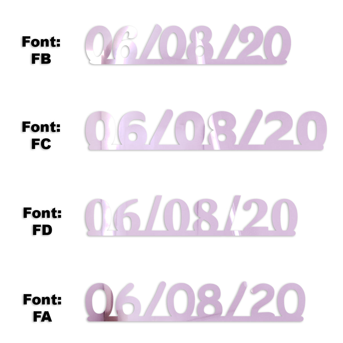 Custom-Fetti Date - 06/08/24 or 06/08/25  Pink