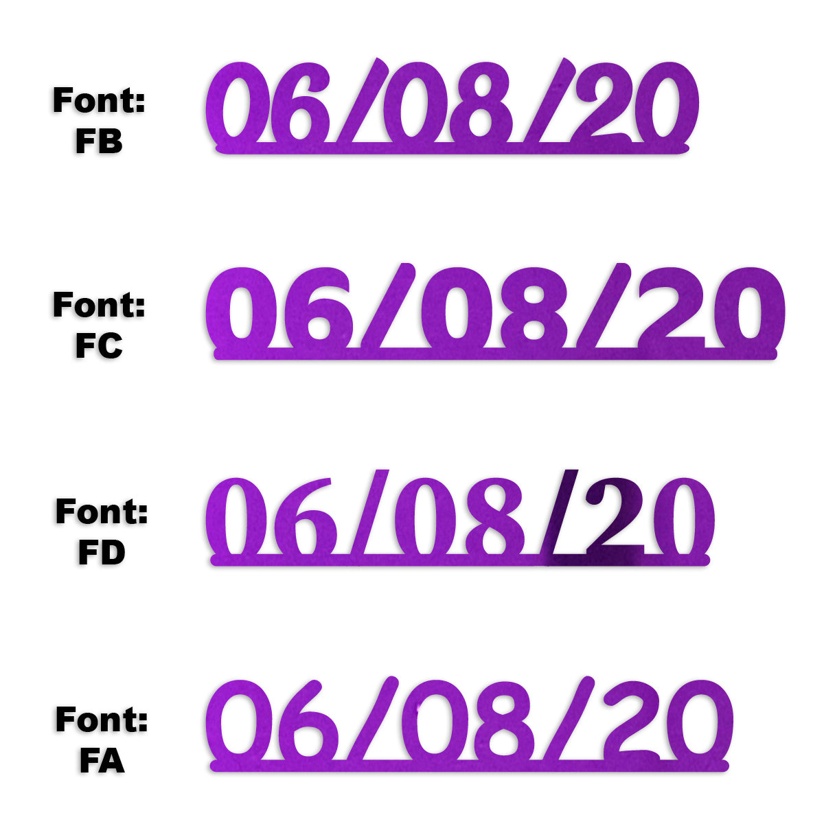 Custom-Fetti Date - 06/08/24 or 06/08/25  Purple