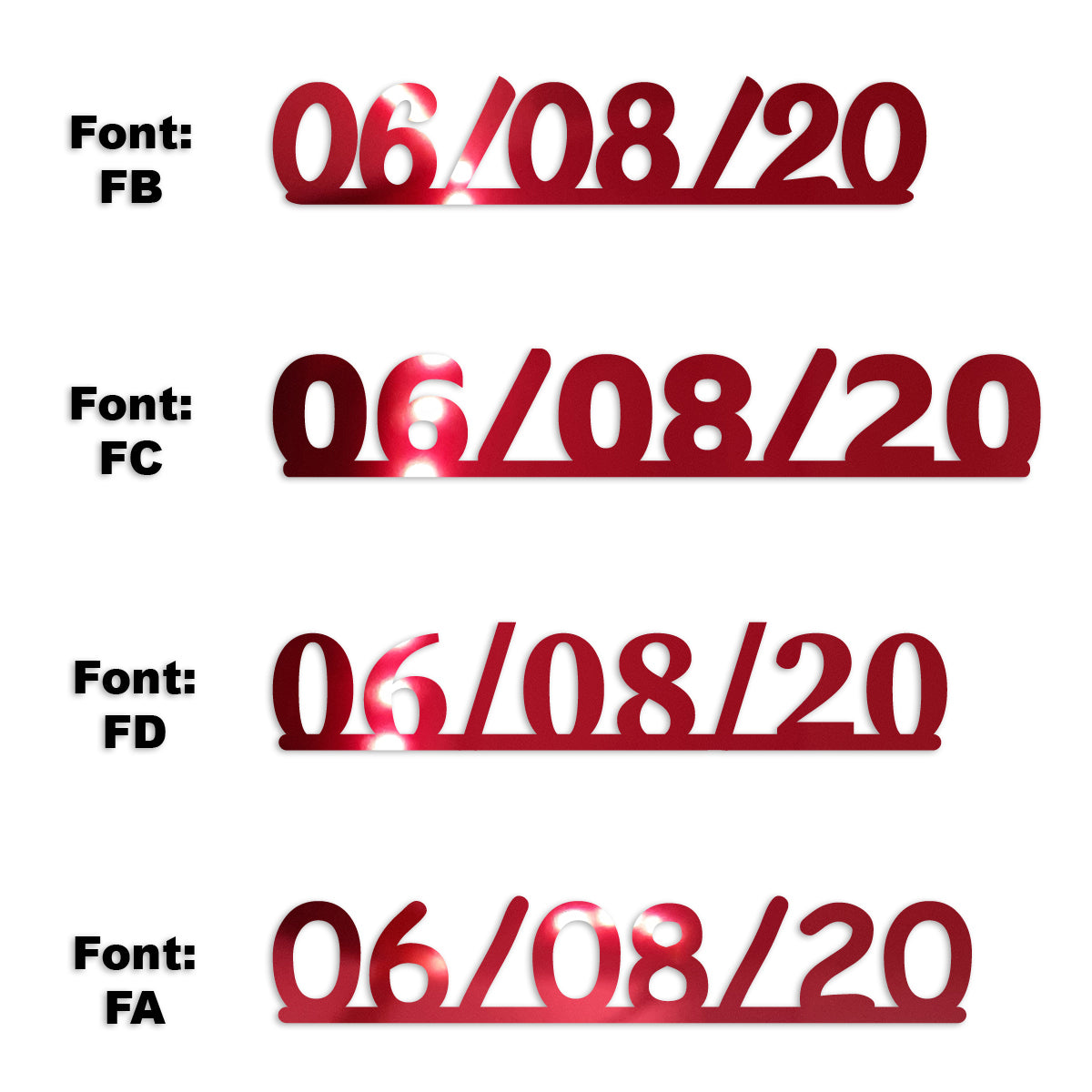 Custom-Fetti Date - 06/08/24 or 06/08/25  Red