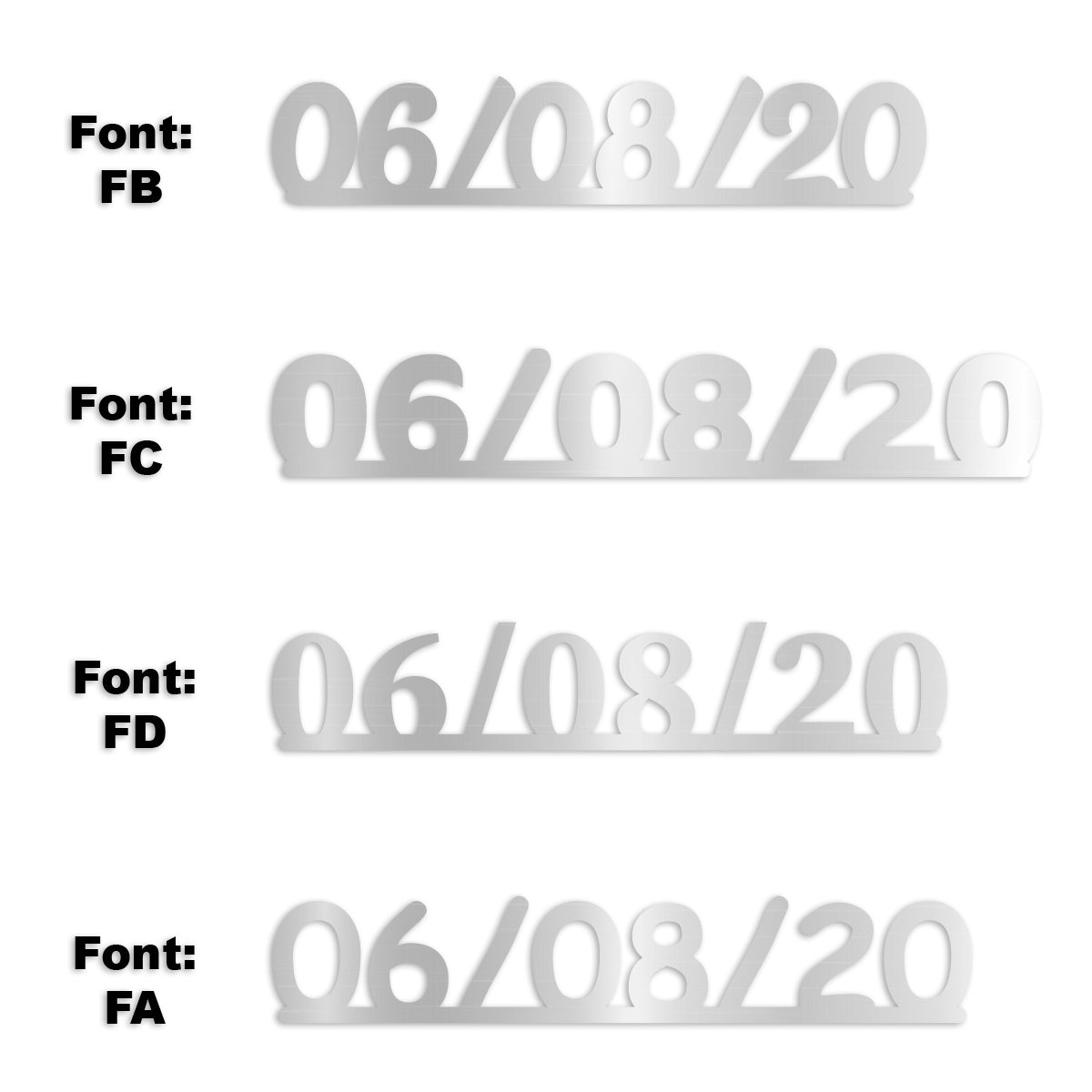 Custom-Fetti Date - 06/08/24 or 06/08/25  Silver
