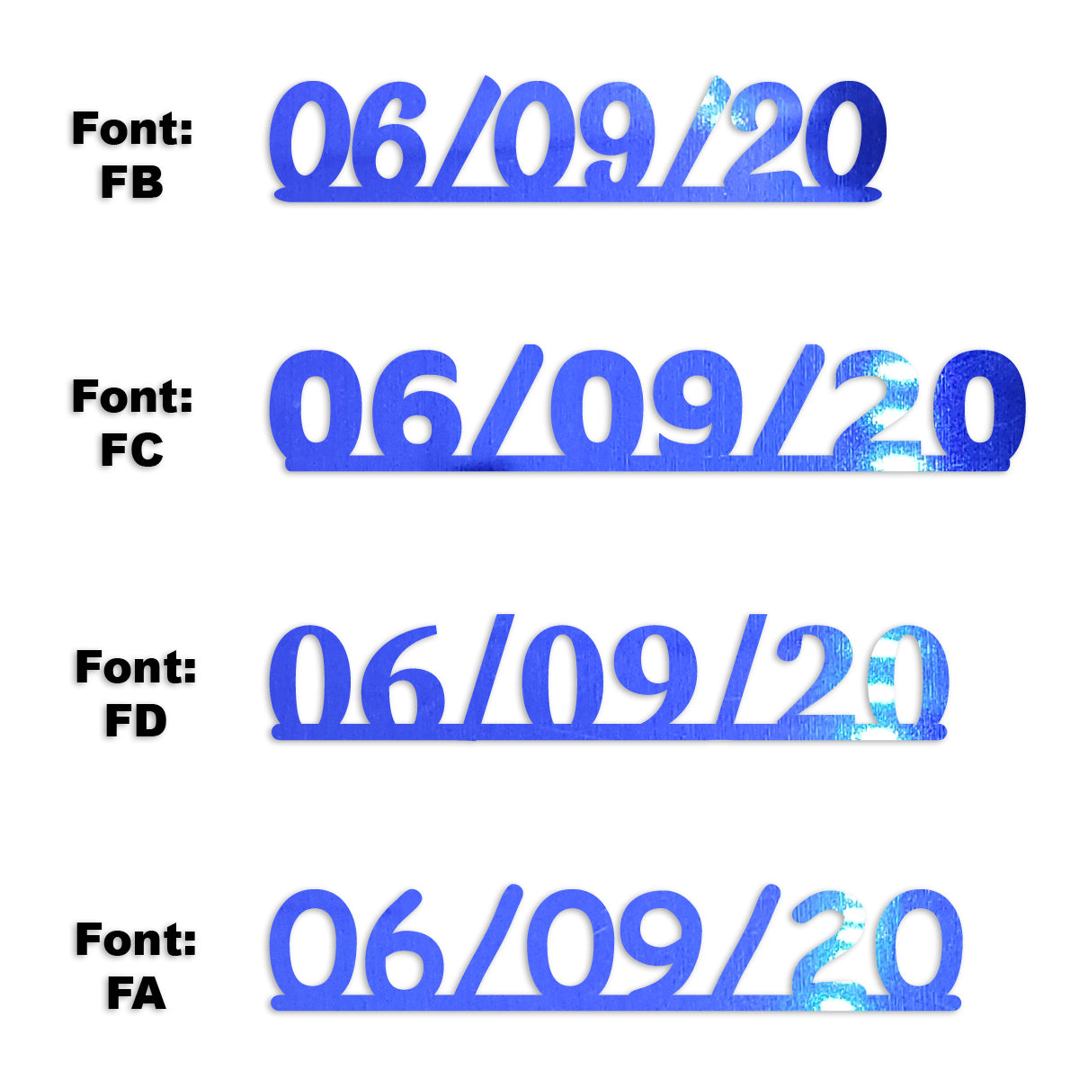 Custom-Fetti Date - 06/09/24 or 06/09/25  Blue Royal
