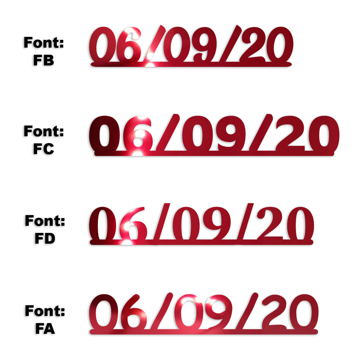 Custom-Fetti Date - 06/09/24 or 06/09/25  Red