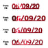 Custom-Fetti Date - 06/09/24 or 06/09/25  Red
