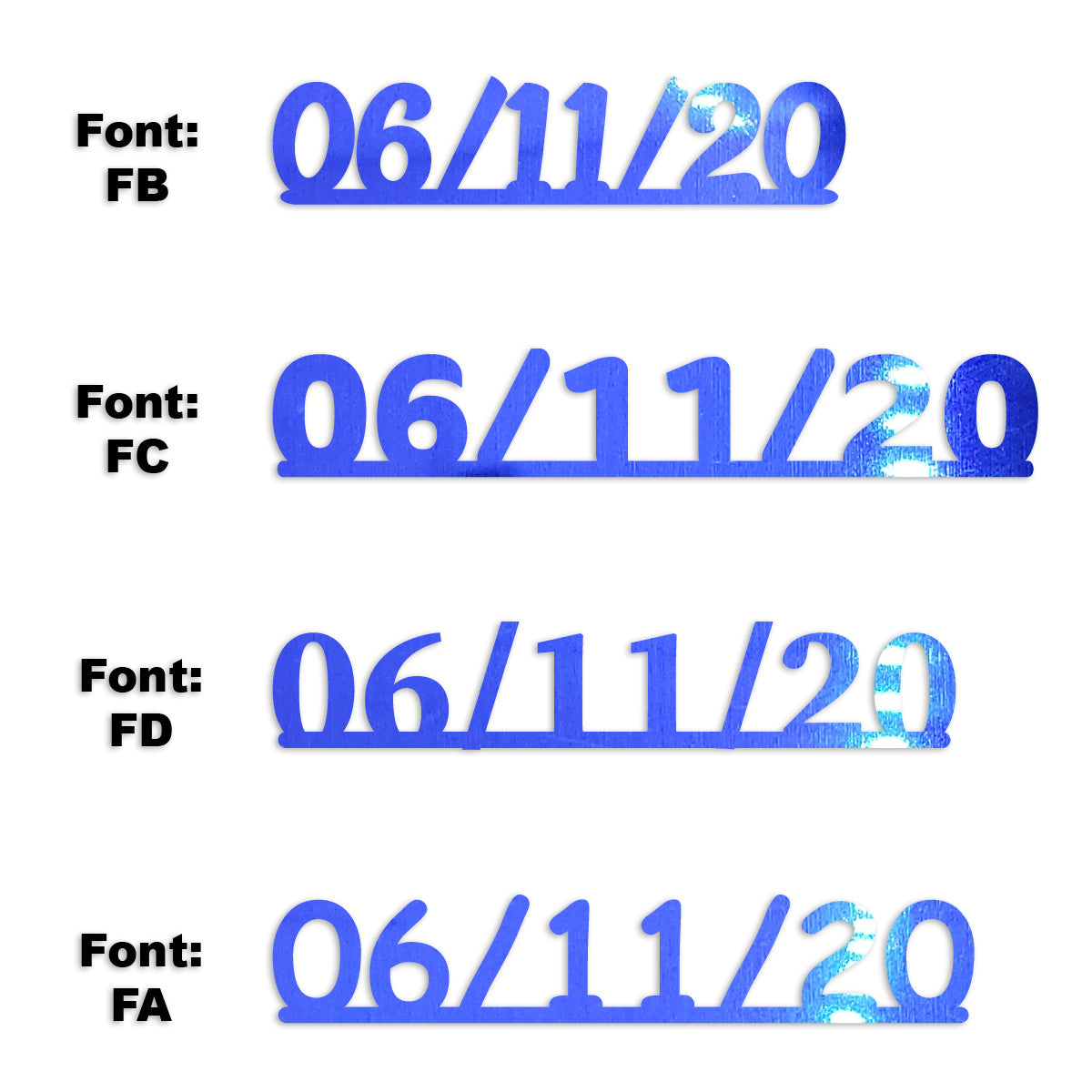 Custom-Fetti Date - 06/11/24 or 06/11/25  Blue Royal