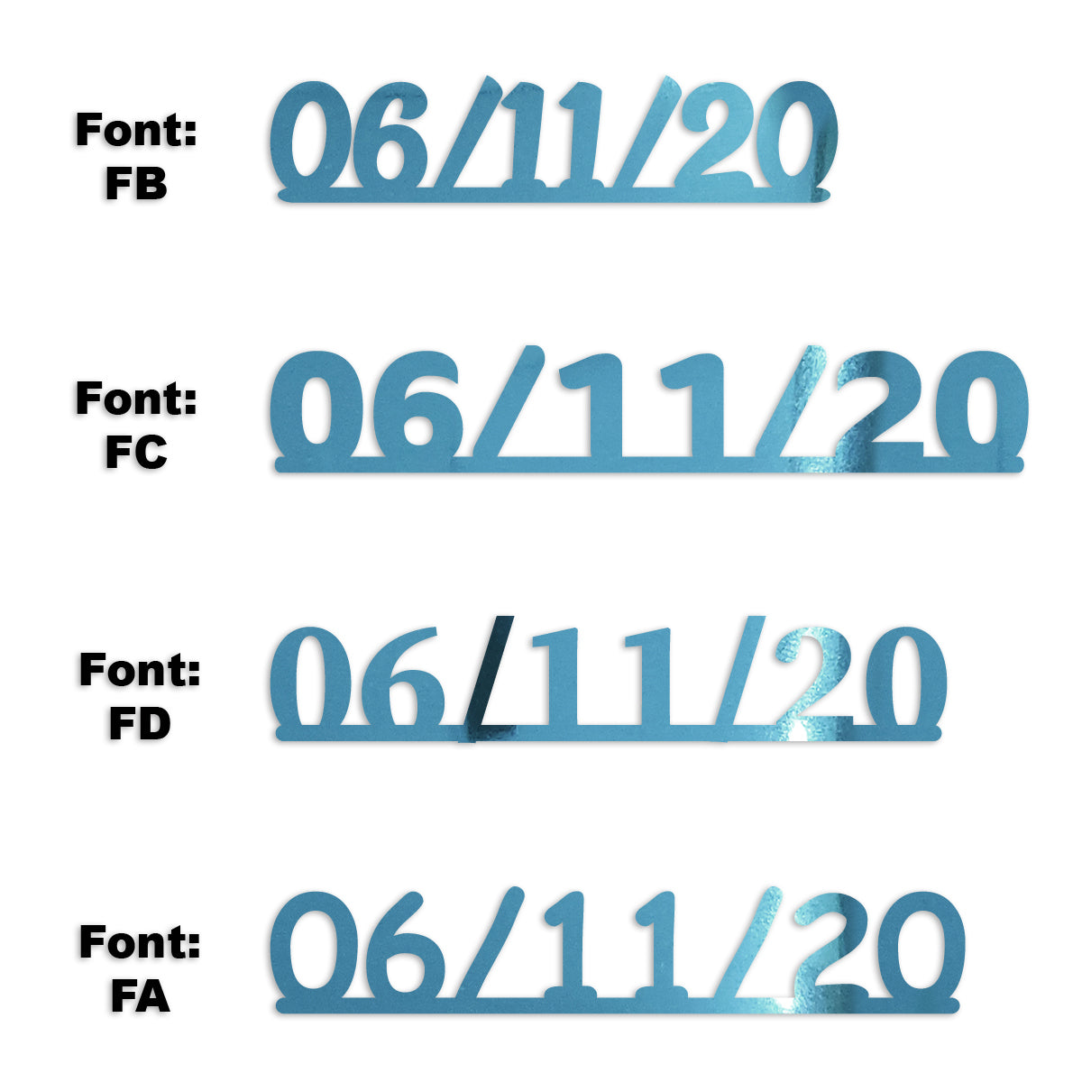 Custom-Fetti Date - 06/11/24 or 06/11/25  Blue Sky