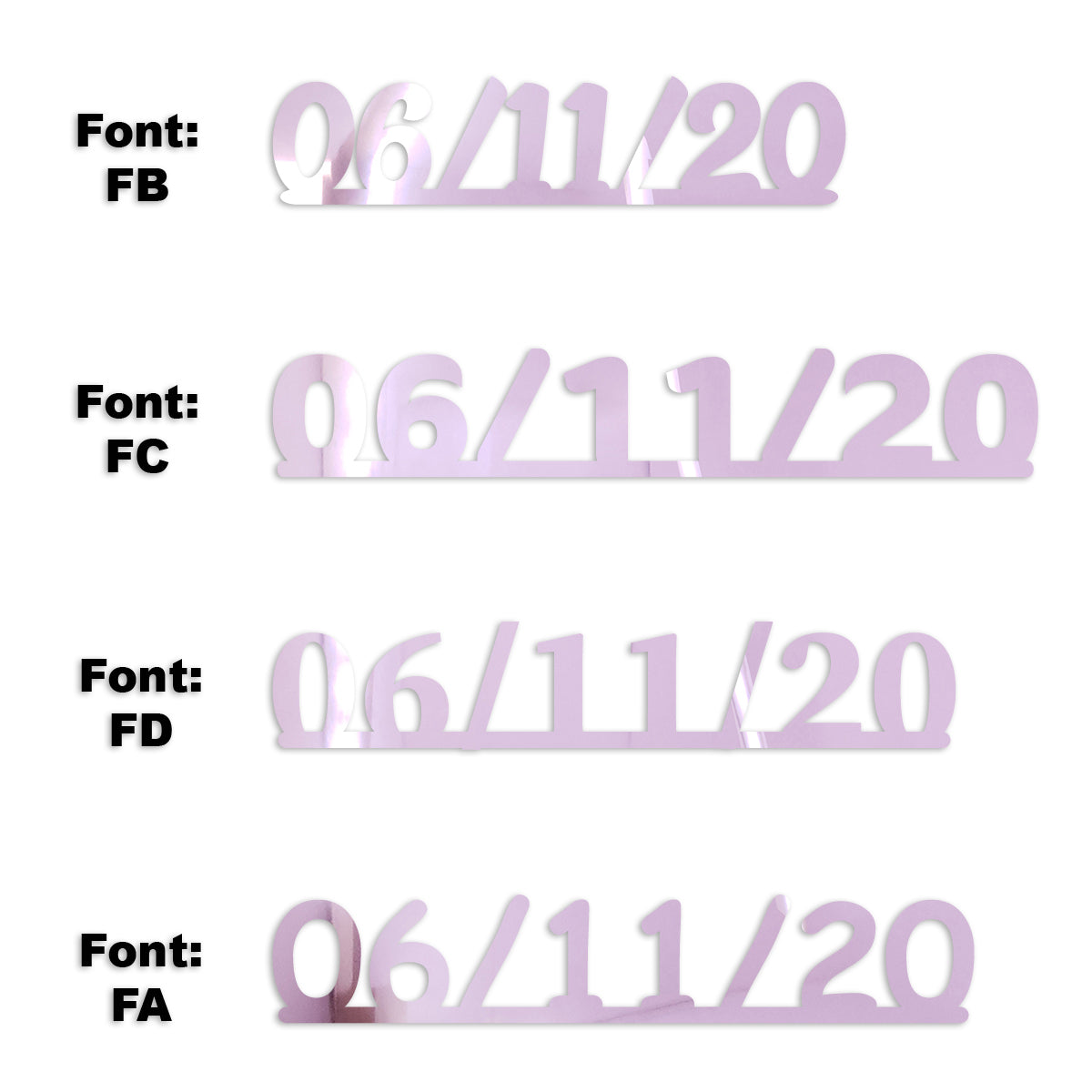 Custom-Fetti Date - 06/11/24 or 06/11/25  Pink