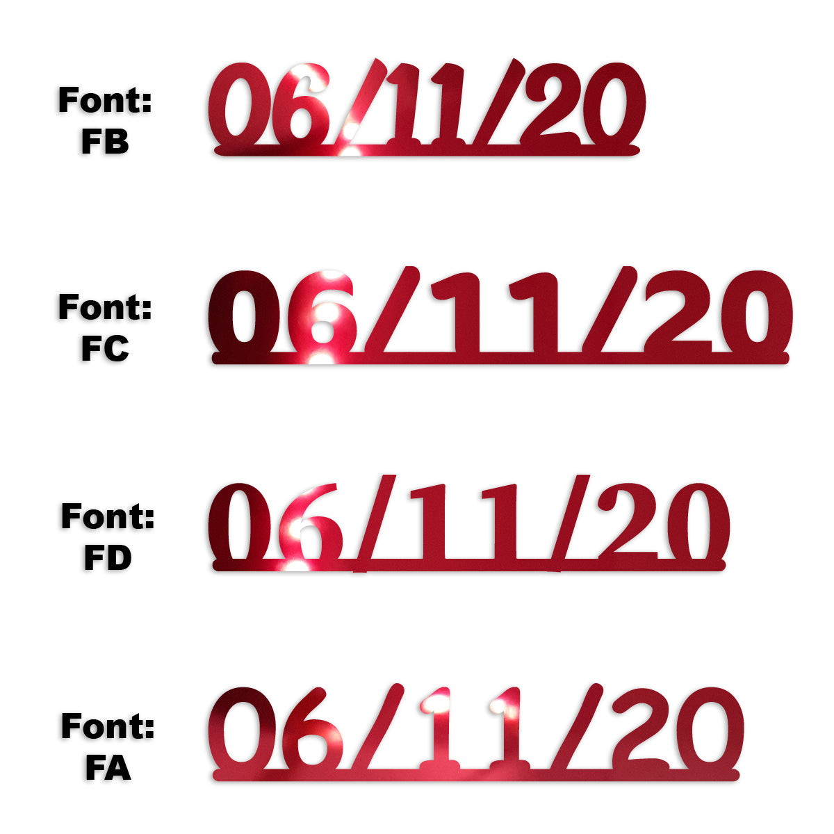 Custom-Fetti Date - 06/11/24 or 06/11/25  Red