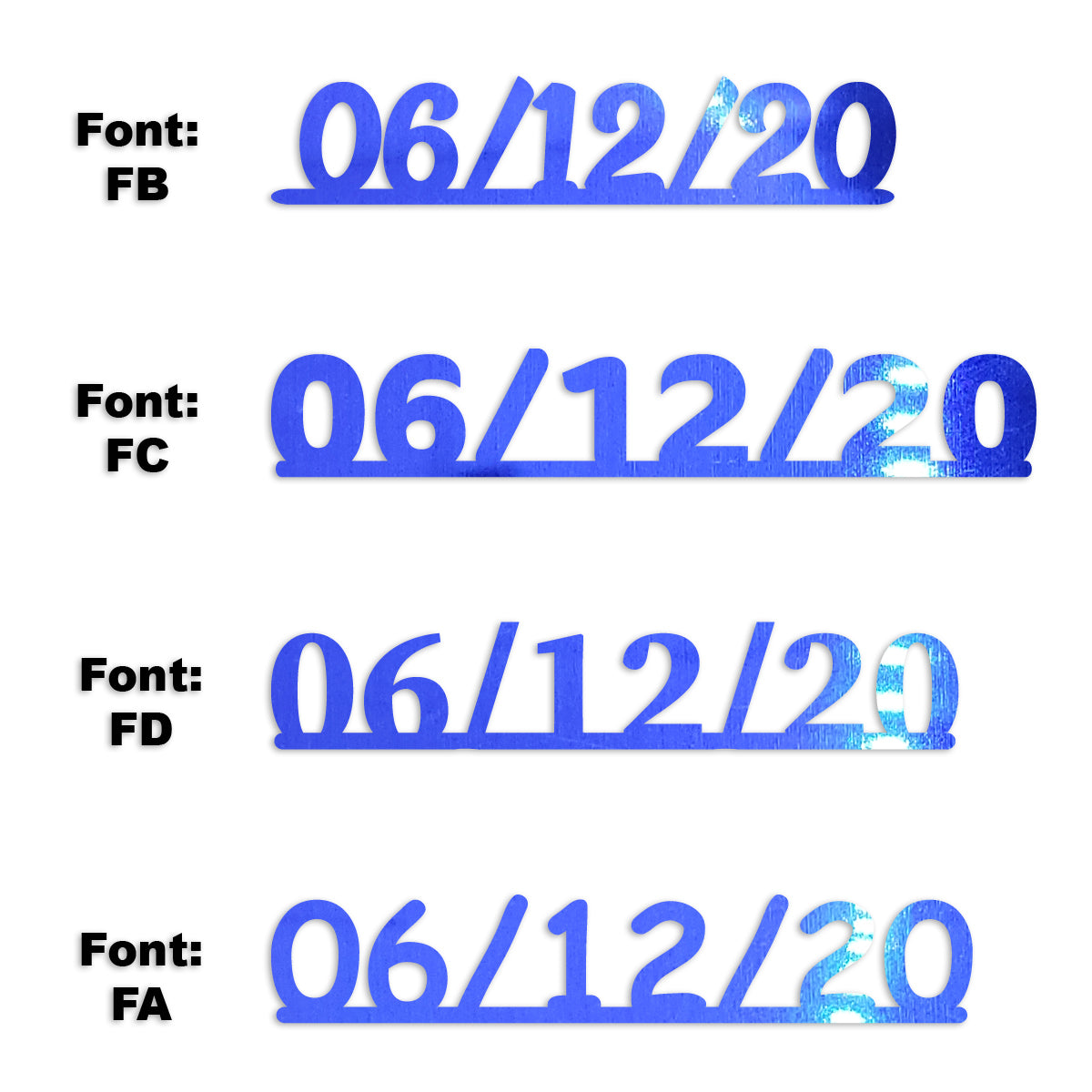 Custom-Fetti Date - 06/12/24 or 06/12/25  Blue Royal