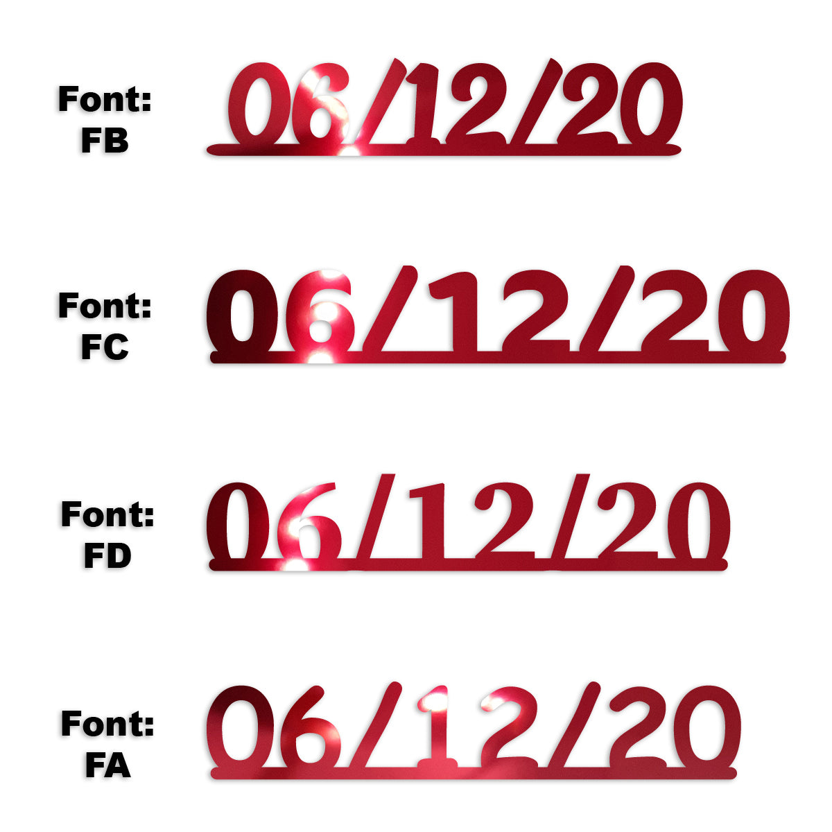 Custom-Fetti Date - 06/12/24 or 06/12/25  Red