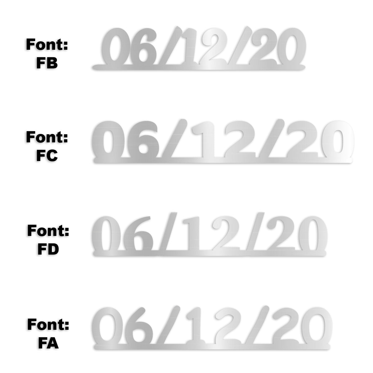 Custom-Fetti Date - 06/12/24 or 06/12/25  Silver
