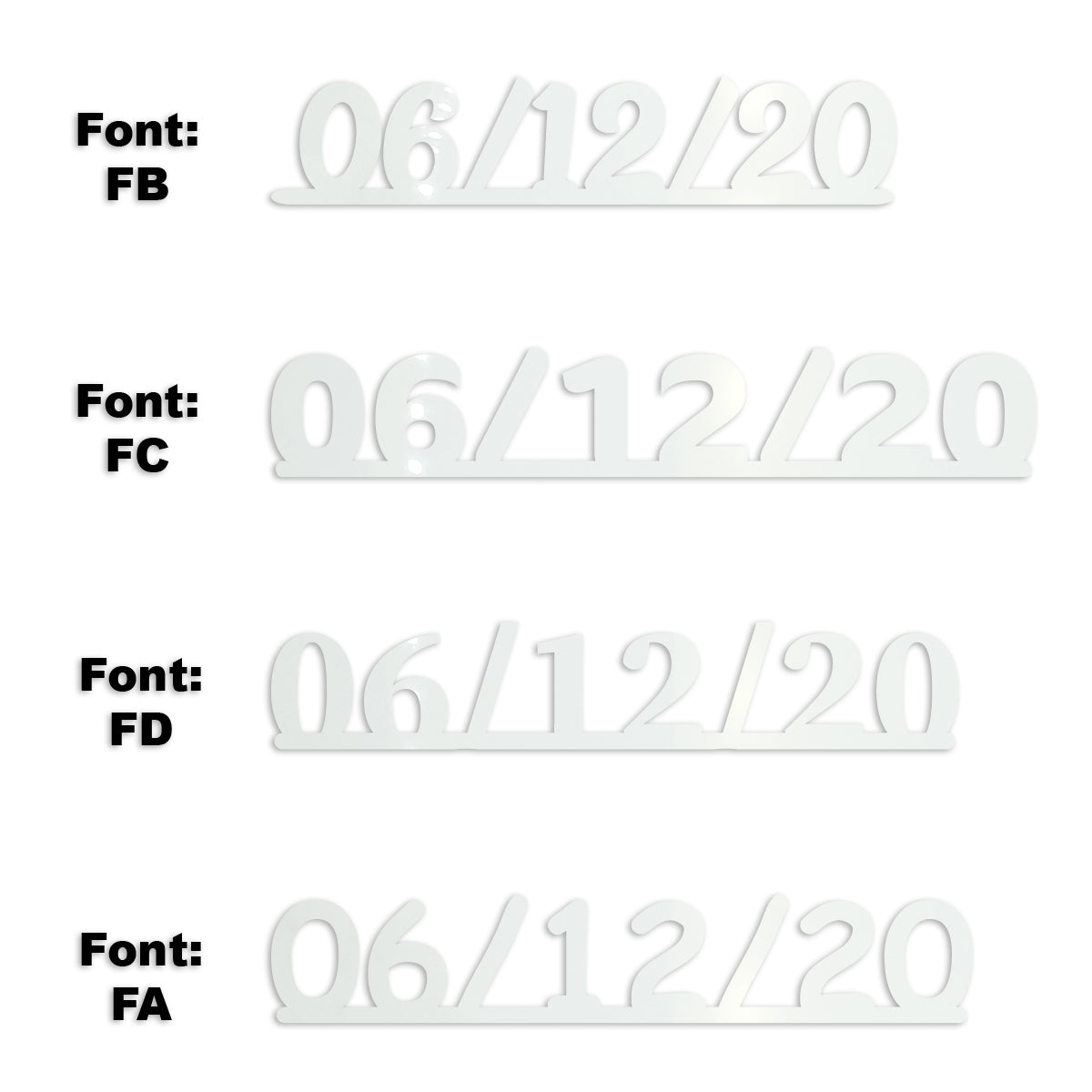 Custom-Fetti Date - 06/12/24 or 06/12/25  White