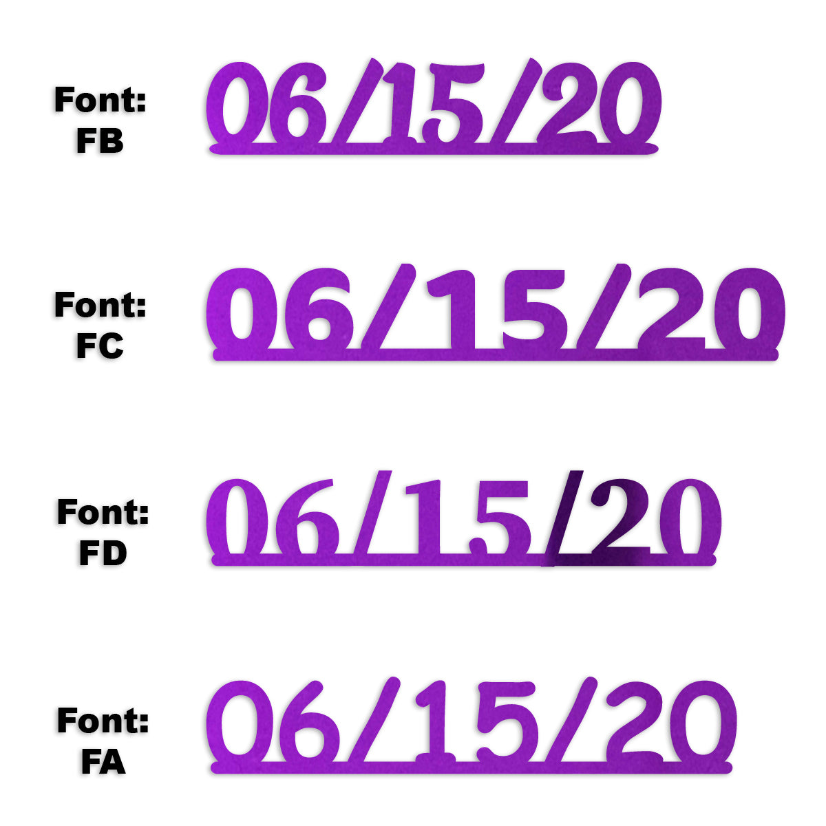 Custom-Fetti Date - 06/15/24 or 06/15/25  Purple
