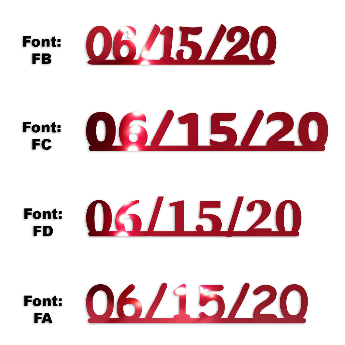 Custom-Fetti Date - 06/15/24 or 06/15/25  Red
