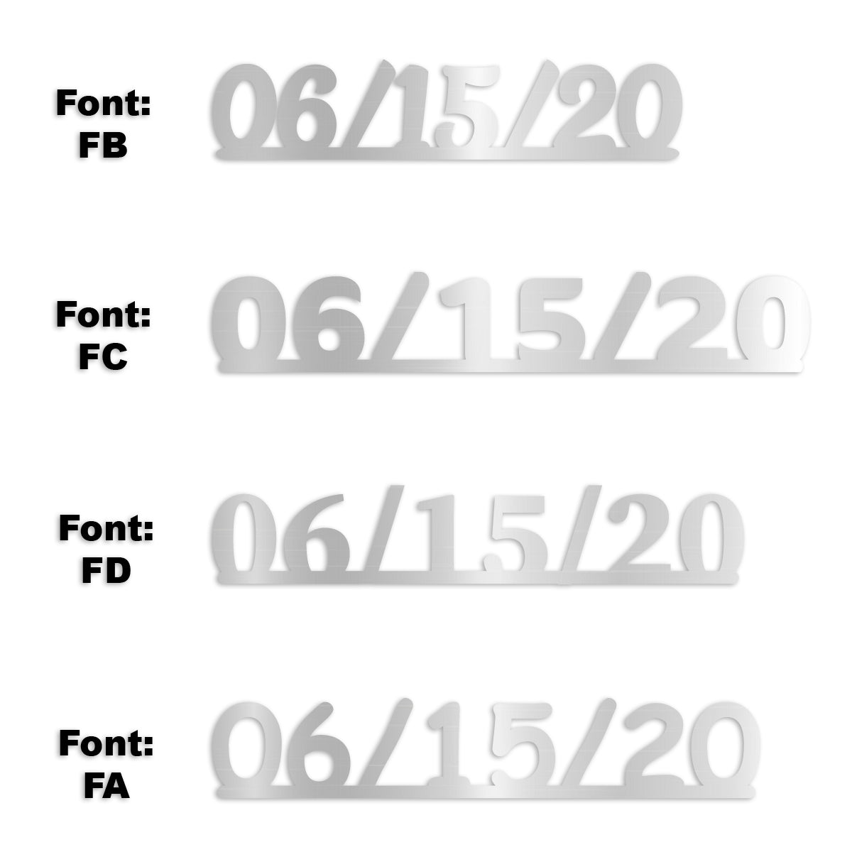 Custom-Fetti Date - 06/15/24 or 06/15/25  Silver