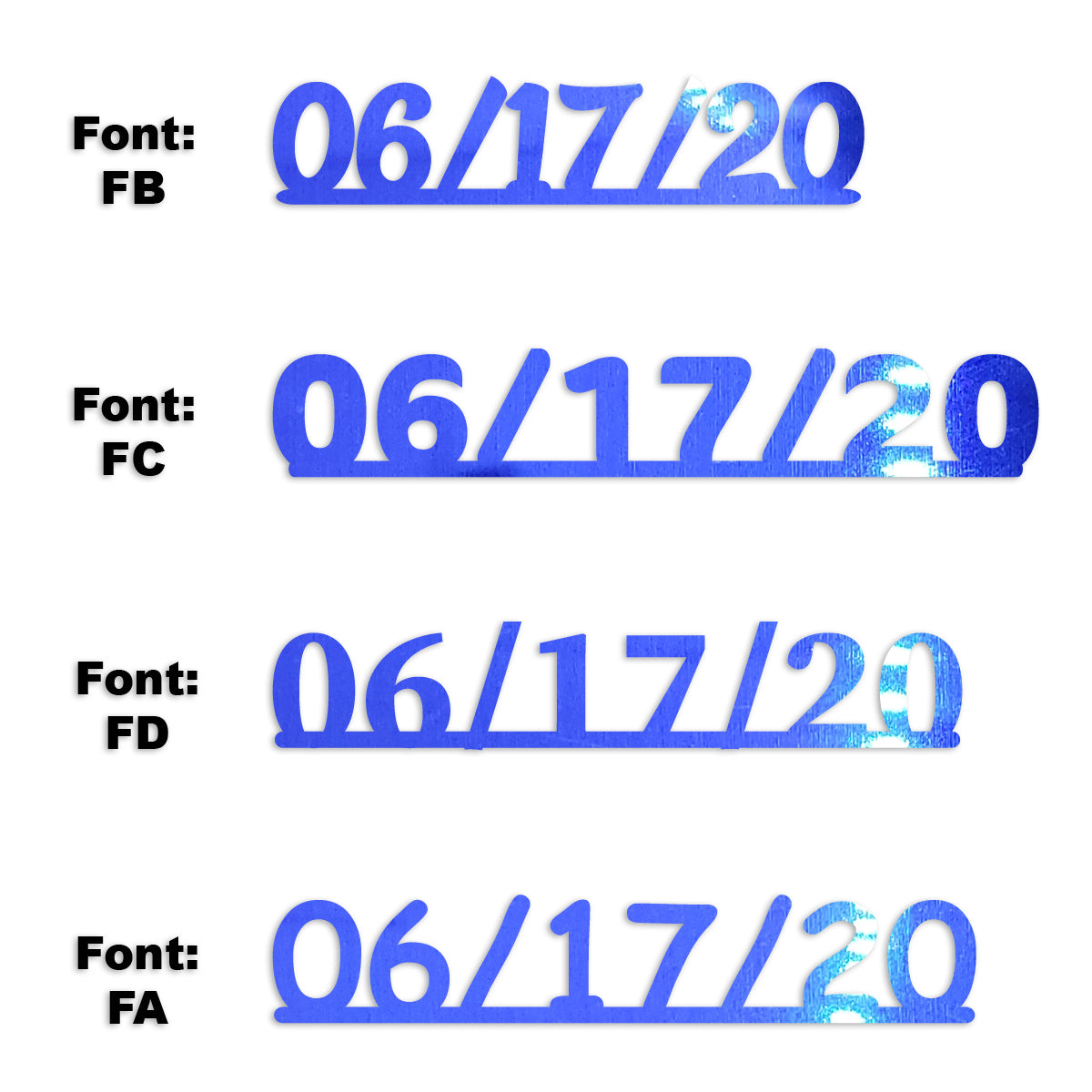 Custom-Fetti Date - 06/17/24 or 06/17/25  Blue Royal