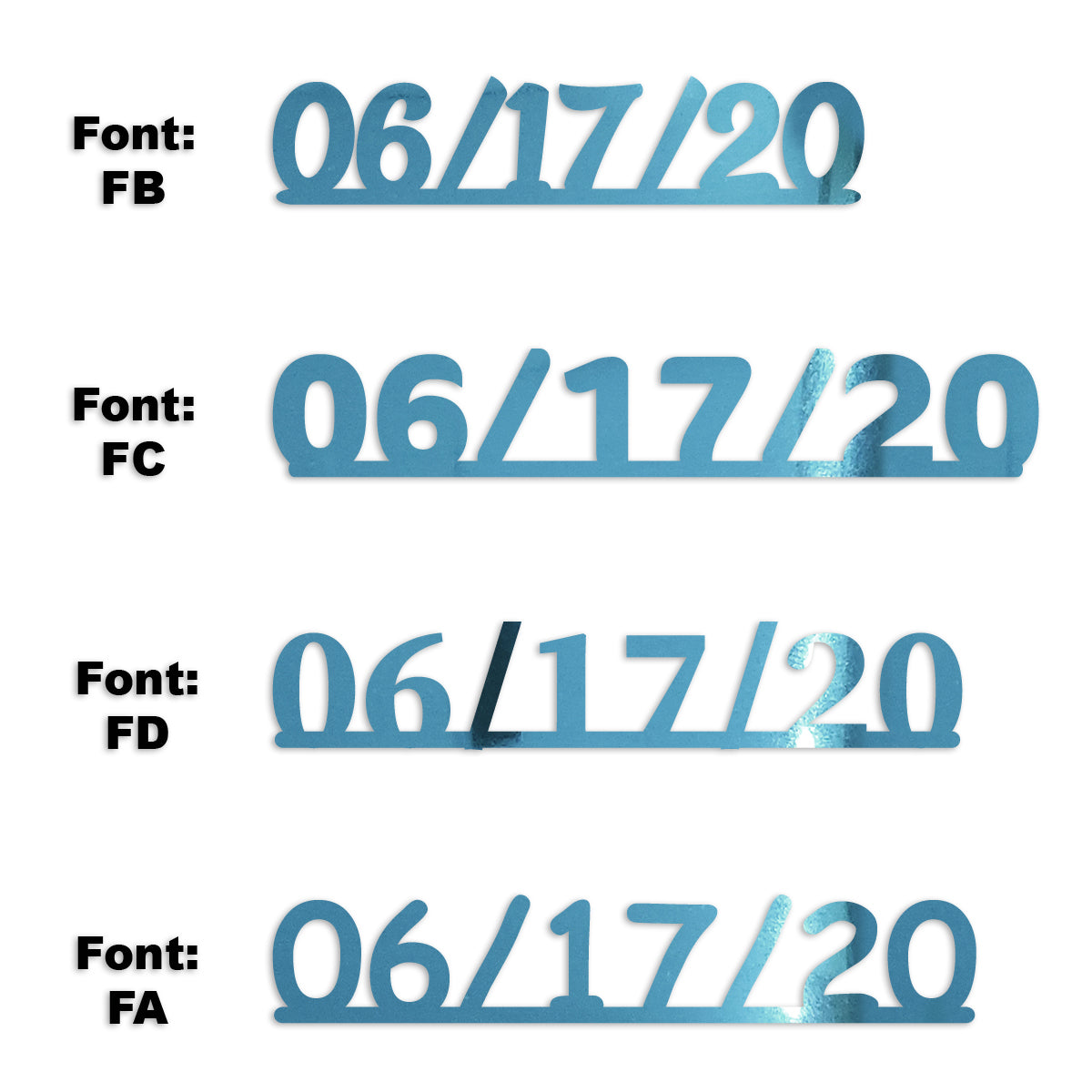 Custom-Fetti Date - 06/17/24 or 06/17/25  Blue Sky