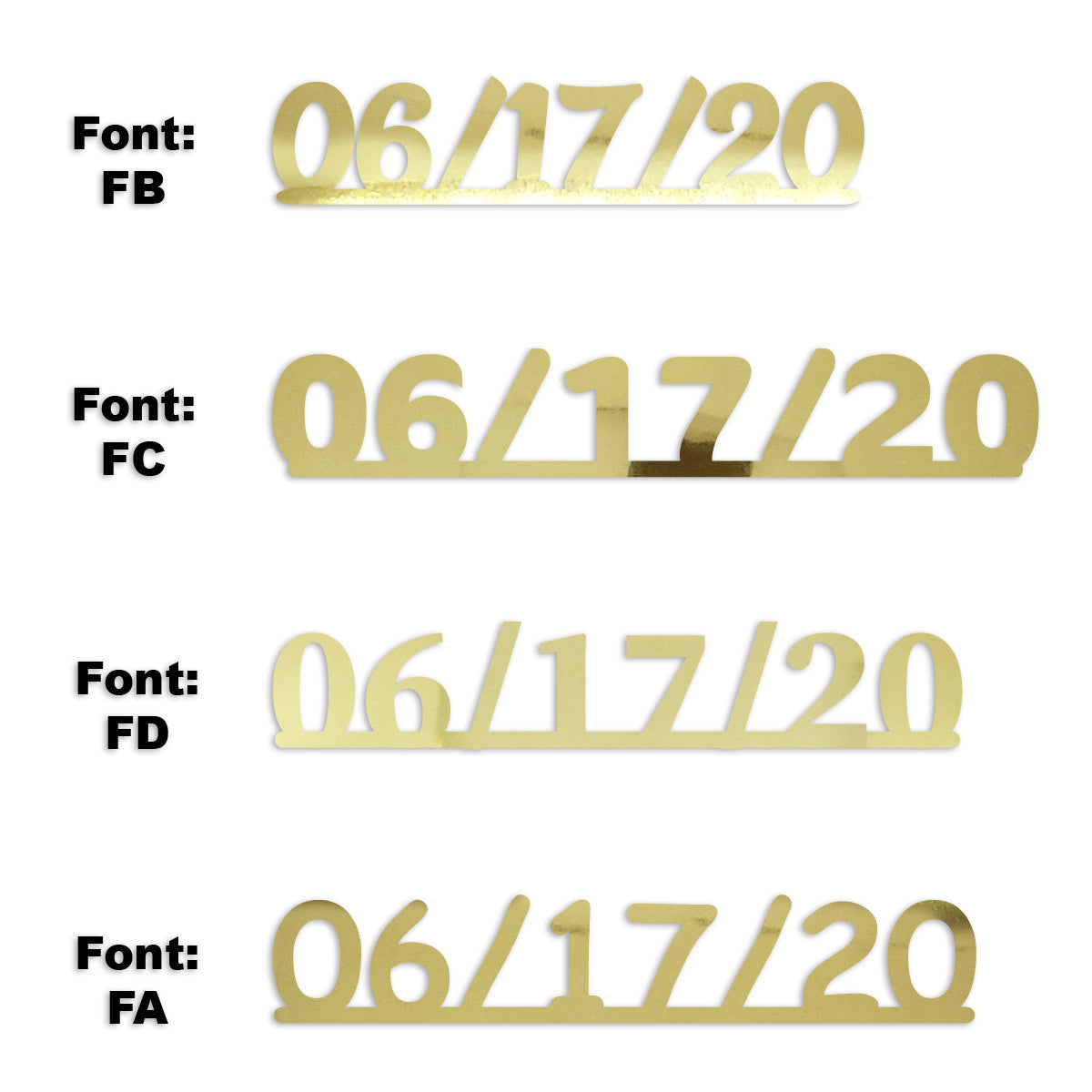 Custom-Fetti Date - 06/17/24 or 06/17/25  Gold