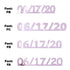 Custom-Fetti Date - 06/17/24 or 06/17/25  Pink